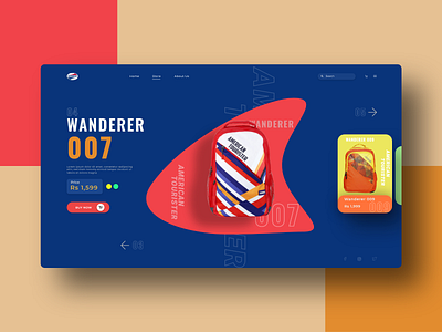 american tourister web design concept ui uidesign webdesign website design