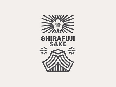 Shirafuji Sake branding branding design design graphic design icon layout logo minimal photography type