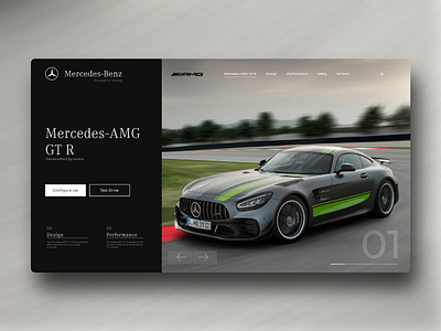 Mercedes landing page design landing page design mercedes benz ui uidesign