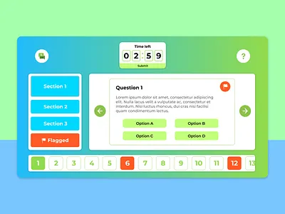 Online Test Website | Web Design design figma design landing page online teaching test ui design ui inspiration ui ux ux design web design website