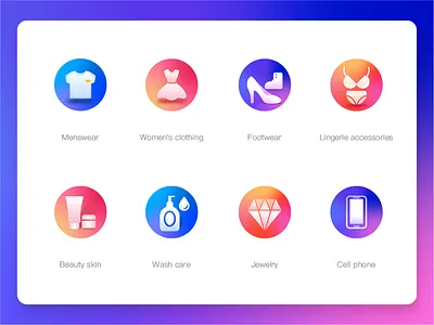 电商图标ICON e commerce app footwear icon phone