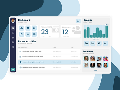 Simple Dashboard Design Idea. admin dashboard admin design admin panel admin template dashboard dashboard design dashboard ui flat flat illustration flatdesign flatui