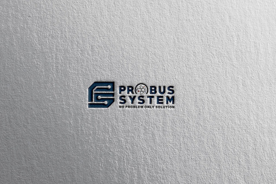 Probus System app atom atomic design branding business business system design flat icon logo minimal vector