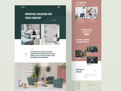 UI Exploration | Wespace Website branding clean design exploration figma fresh green landing page layout layout exploration pink productdesign ui ui design website workspace