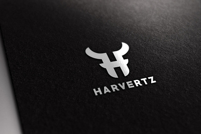 Harvertz branding bufallo clothing clothing brand design flat logo minimal vector