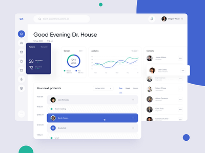 Health Dashboard app application chart charts clinical dashboard design doctor health healthcare interface medical patient product design ui design user experience user interface ux web web design