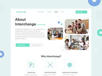About us - Website design aboutus branding company branding company profile dailyui design illustration interaction landing page design saas app saas design saas landing page typography ui uidesign uidesignpatterns ux web design webdesigner website design