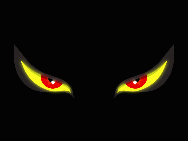 Evil eyes 2d animation animation blink cartoons cgi character design eyes frame by frame halloween illustration motion graphics visuals watching