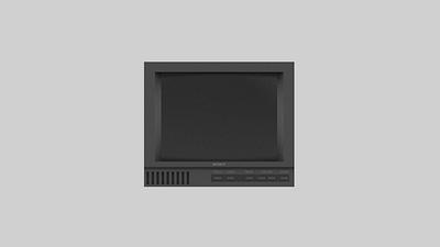 Sony PVM reference monitor — Concept design 2/3 3d concept product retro