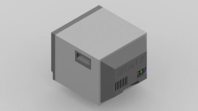 Sony PVM reference monitor — Concept design 3/3 3d concept product retro