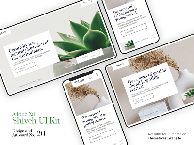 Clean and Multi-Purpose UI Kit, Shiveh business clean concept graphic interface minimal multipurpose responsive ui ui design web website