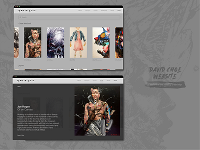 Adobe XD Creative Challenge: Day 2 adobe adobe illustrator adobe xd david choe redesign ui ui design uiux webdesign