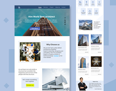 Architect Firm landing page architecture home landing page website design