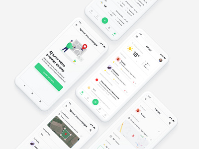 AITECH - Agriculture mobile app for Algerian farmers│ UI Design agricultural algeria andoid app andorid app design farmer farming ios mobile ui ui ux ux vegetable wather