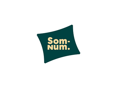 Som-Num branding design flat logo