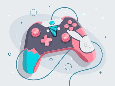 Game controller adobe illustrator controller game illustration vector vector illustration vectorart