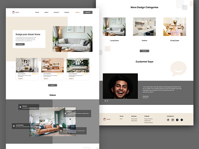 Design Interior Landing Page app design art desktop furniture app furniture design furniture store furniture website interaction design interior landingpagedesign mobile mobile app mobile app design mobile ui motiongraphics uidesign uiux webdesign website website design