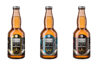CGI Beer bottles 3d art design