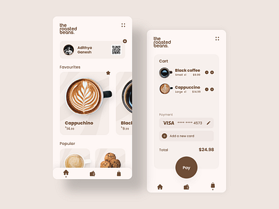 theRoastedBeans coffee design minimalistic ui ui ux ui design uidesign uiux uix uixdesign ux ux ui uxdesign uxui xd xd design