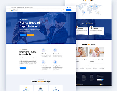 Purican – Drinking Mineral Water Delivery HTML5 Template agency corporate design creative delivery design download html html template minerel minerel purican ui water water supply