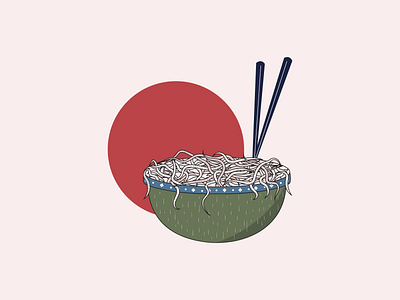 Disgusting // Vectober 2020 // 11 adobe illustrator asian disgusting illustration inktober inktober2020 japanese japanese style ramen vectober vectober2020 vector worms