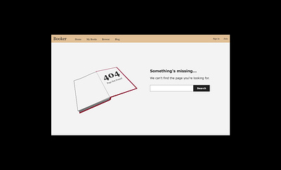 Book 404 Page dailyui dailyui 008 flat web