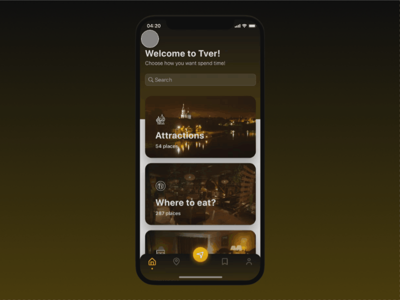 City guide app animation app city guide app concept design gif interection ios minimal mobile travel trip ui ux