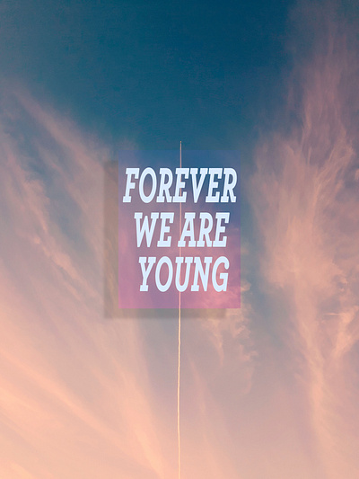 BTS "Young Forever" design typography