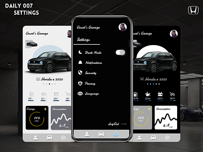 DAILY 007 - Settings 007 app daily dailyui dailyuichallenge design mobile mobile app ui