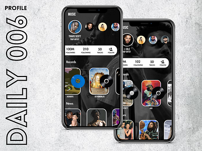 DAILY 006 - Profile 006 app daily daily006 dailyui dailyuichallenge design mobile app ui