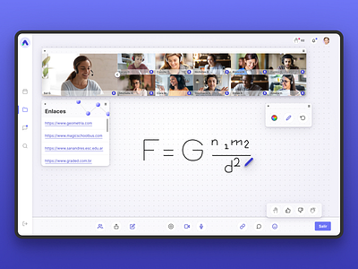 AuLAB Virtual Classroom branding classroom identity design learning management system lms product design school teens ui ux virtual classroom web app