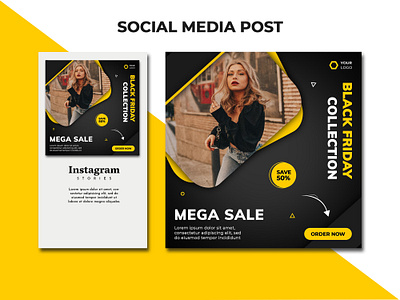 social media post design ads banner banner ads banner design banner small brand identity branding business card corporate facebook ads fashion illustration instagram post logo mockup model photoshop stationary t shirt unique