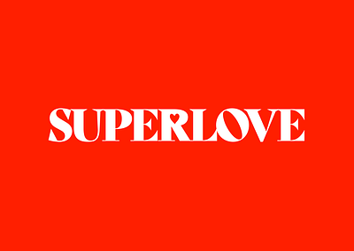 SUPERLOVE brand design branding identity logo logo design super 8 typography