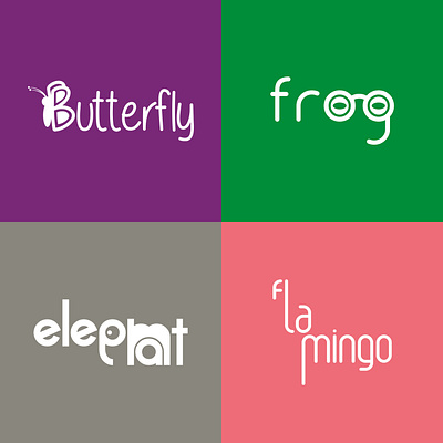 ANIMALOGO DESIGNS - Butterfly 🦋 Frog 🐸 Elephant 🐘 Flamingo 🦩 animal art butterfly design draw elephant flamingo frog graphic graphicdesign idea illustrator logo logodesign logomark logotype vector