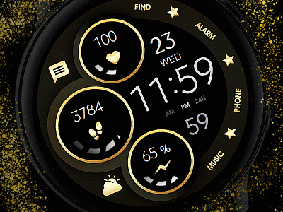 Digital Gold - Watch Face active classic design digital electronics galaxy watch galaxywatch gold goldy graphic design illustration samsung smart smartwatch sport tech technology watch watchface wearable