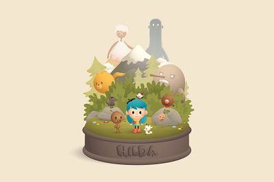 Hilda adobe illustrator character design cute illustration jerrod maruyama jmaruyama kawaii vector