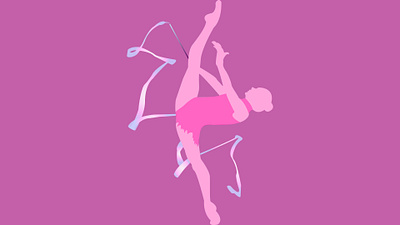 Vector images of rhythmic gymnasts design girl gymnast gymnastics illustration rhythmic gymnast rhythmic gymnast sport vector