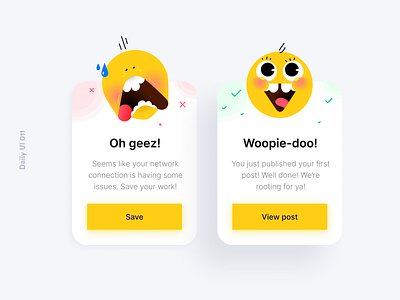 Daily UI 011 Flash Message app design daily ui daily ui 011 dailyui dailyui 011 dailyui011 dailyuichallenge error message error success flash message flash messages flashmessage modal modal window success message