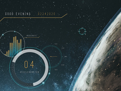 Space HUD animation app design game game art game design gamedesign gaming hud illustration invision invisionstudio space ui