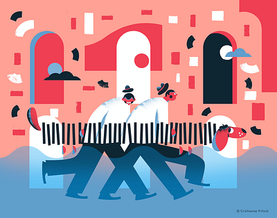 Long Rescue characters cristianne fritsch design digital art digital illustration digital painting editorial illustration illustration mixed media vector illustration