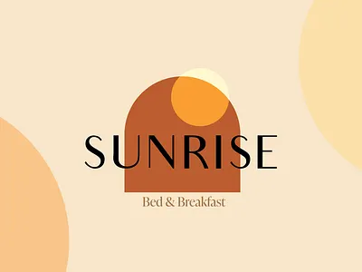 Sunrise bed & breakfast brand identity branding hotel logo logo design