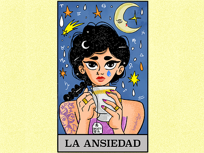 Dia 8: Tarot & Tea de #VDInk y el #maremotober cartoon character design characters design digital art drawing illustration illustrator my art tarot tea