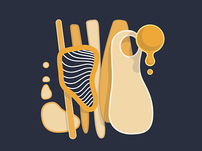 Composition #2 abstraction breakfast composition egg food illustration forms illustration vector