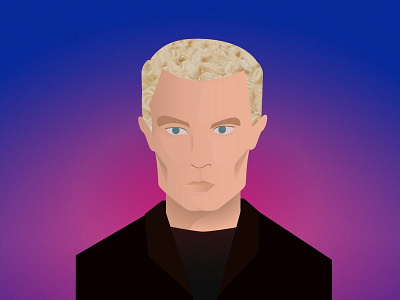 Out For a Walk - Spike from BTVS adobe illustrator btvs buffy illustration spike vector vector illustration