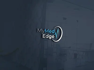 mymededge branding design flat logo minimal