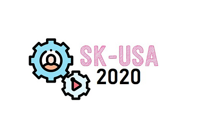 SK-USA New LOGO design icon illustration logo vector