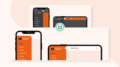 WebStockFinder – UIMenu Template 1 app menu app menu design branding design header design menu menu design ui ui design uiux uxuidesign web website menu