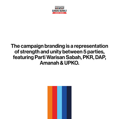 Bermaruah Berpadu Mantap Sabah Baru Campaign Branding art direction brand brand design brand identity branding design election graphic design identity design logo logodesign strength unity visual identity