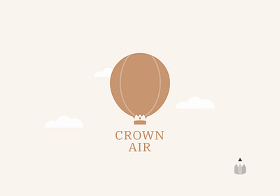 Day 2 | Daily Logo Challenge balloon crown daily logo challenge dailylogochallenge dailylogochallengeday2 hot air balloon logo logo designer negative space vector