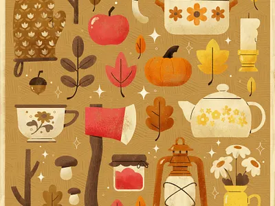 Rainbow, Peachtober 2020 autumn coffee cute design digital digital illustration fall illustration october robin sheldon